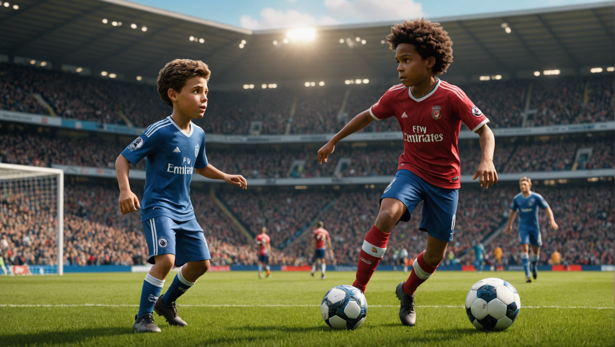 football : deux prodiges, musiala et bellingham, s'affrontent pour réaliser leur rêve d'enfant. découvrez qui remportera la bataille pour la gloire sur le terrain.