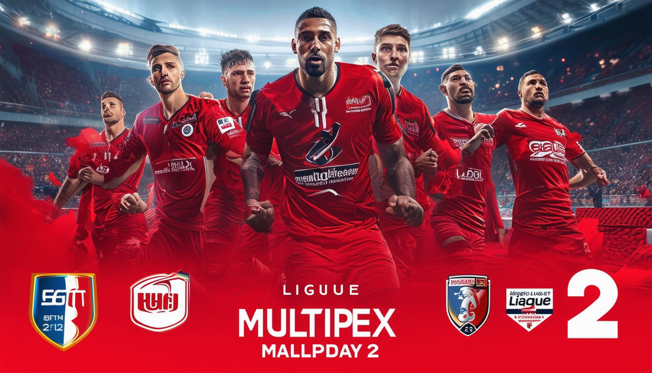 découvrez le guide pour suivre le multiplex de la 36e journée de la ligue 2 : horaires et chaînes de diffusion.