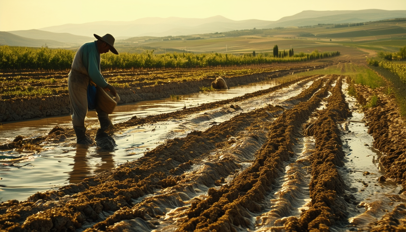 découvrez les enjeux de l'agriculture en grèce dans la région de thessalie, confrontée aux défis des inondations et de la sécheresse.