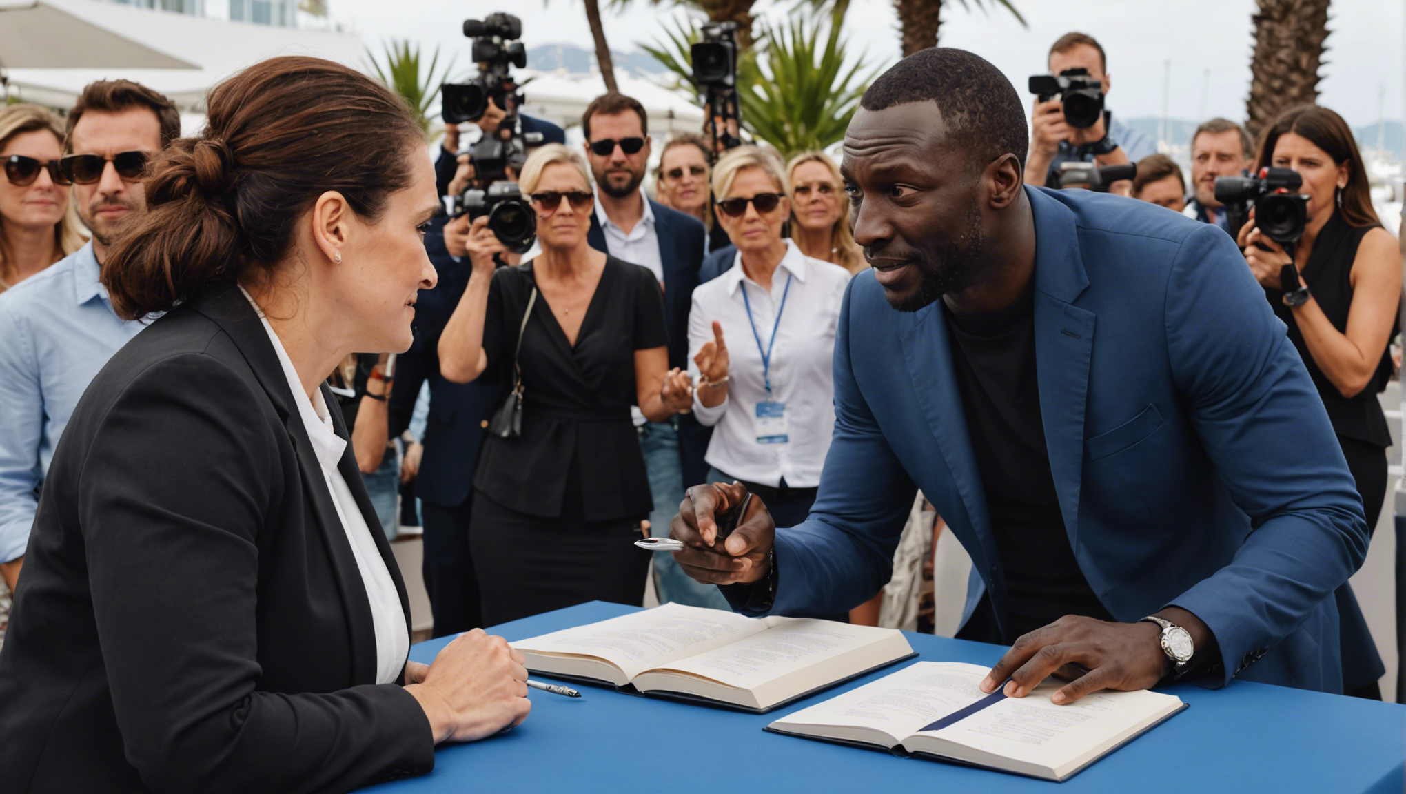 omar sy confronte une femme raciste lors d'une séance de dédicaces à cannes 2024. découvrez le moment où l'acteur français fait face à la discrimination dans un contexte prestigieux.