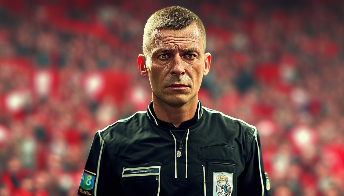 szymon marciniak désigné pour arbitrer le match retour real madrid-bayern munich en demi-finale de la ligue des champions : une rencontre de haut niveau sous l'œil vigilant de l'arbitre international.