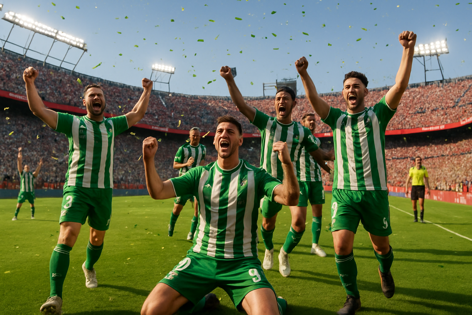 revivez le triomphe historique du betis à sanchez-pizjuan avec leur première victoire en derby contre séville fc depuis 2018, un moment inoubliable pour les supporters.