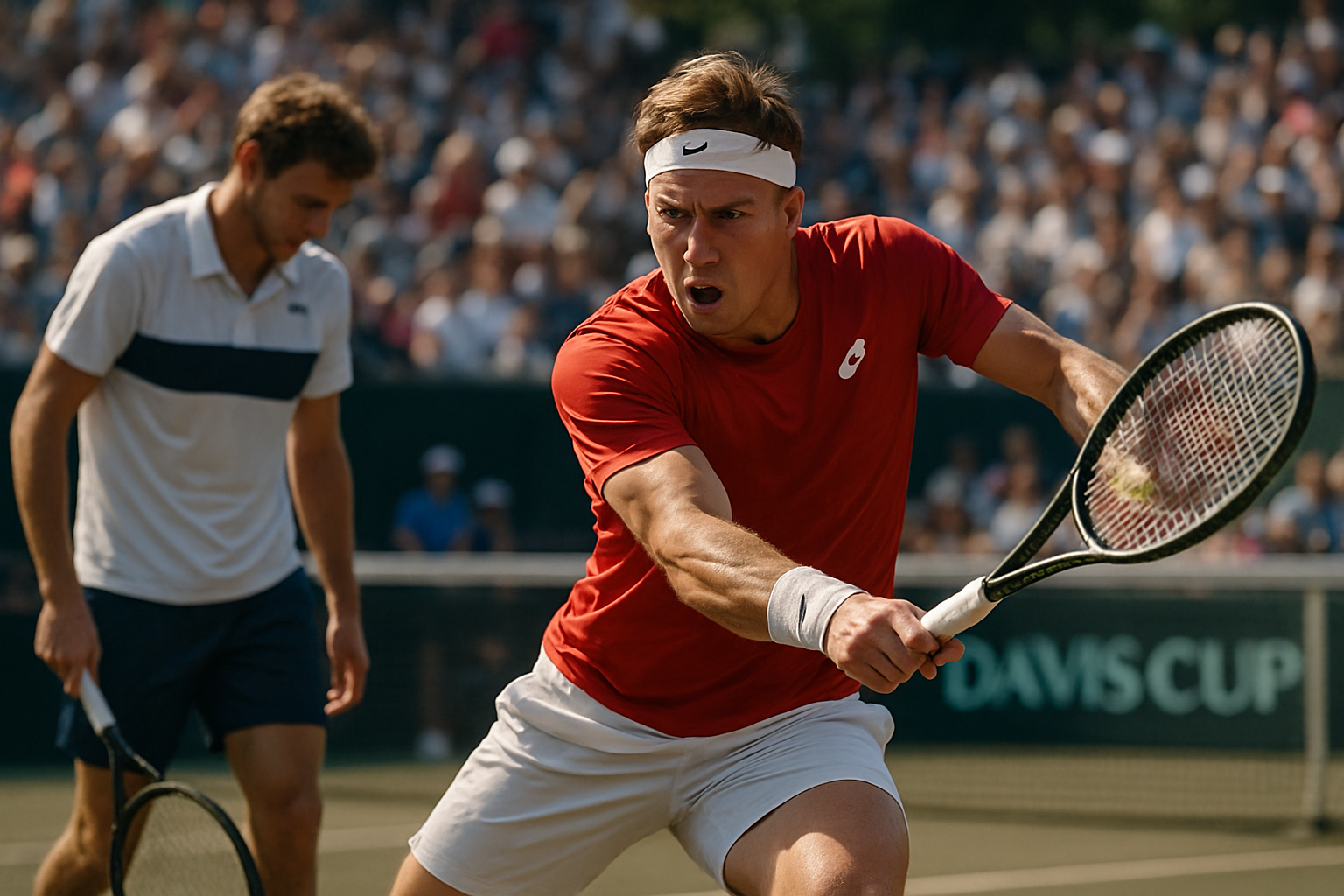revivez le choc de la coupe davis où bergs a battu rinderknech, éliminant la france en quarts de finale dans un match intense et plein de suspense.