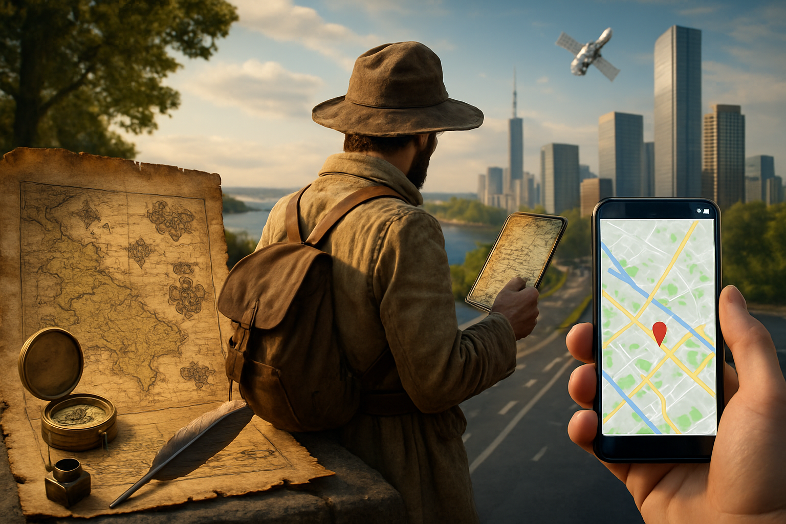 découvrez l'évolution fascinante de la géopolitique en parcourant cinq siècles, de la carte en parchemin aux technologies de guidage gps modernes.