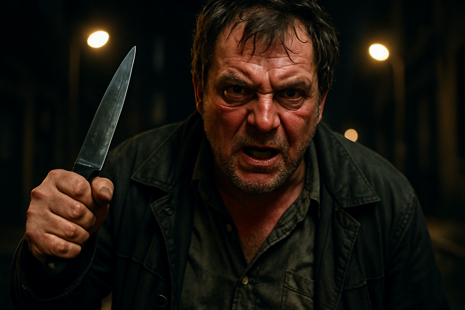 un homme en état d'ébriété, armé d'un couteau, a menacé de tuer des français, déclenchant une intervention policière urgente.