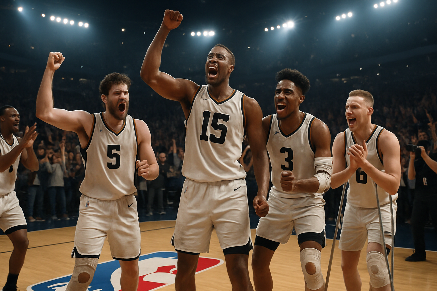 découvrez une équipe virtuelle unique composée de joueurs blessés qui défie toutes les attentes en remportant la nba. une histoire inspirante où résilience et stratégie se mêlent pour un scénario inédit.