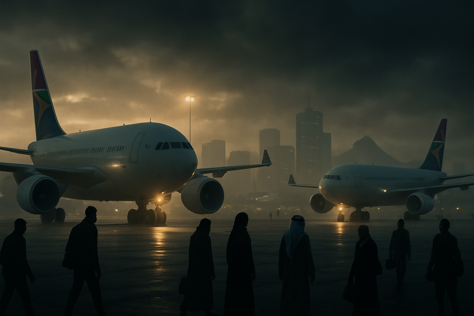 analyse géopolitique approfondie sur l'afrique du sud face au mystère des avions transportant des palestiniens, explorant les enjeux internationaux et locaux.