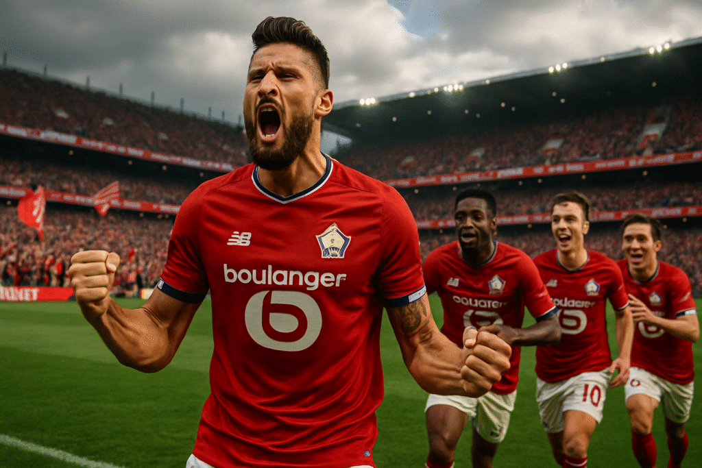 découvrez comment giroud a doublé la mise et réalisé un exploit décisif, ravivant ainsi les ambitions de lille dans la course au titre.