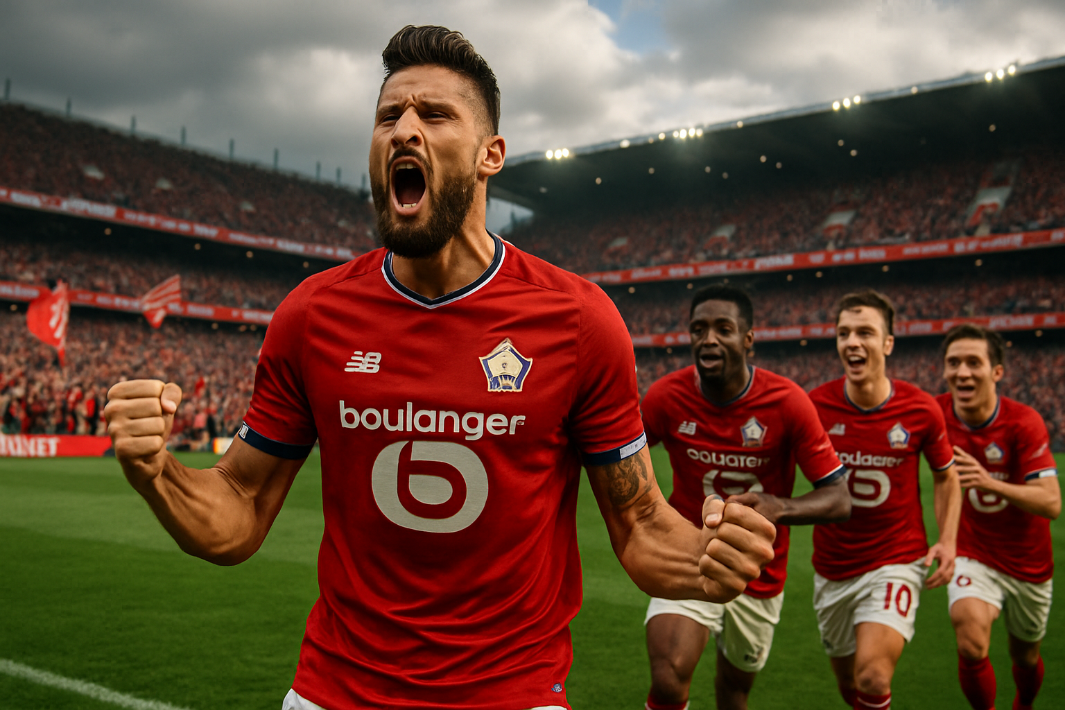 découvrez comment giroud a doublé la mise et réalisé un exploit décisif, ravivant ainsi les ambitions de lille dans la course au titre.
