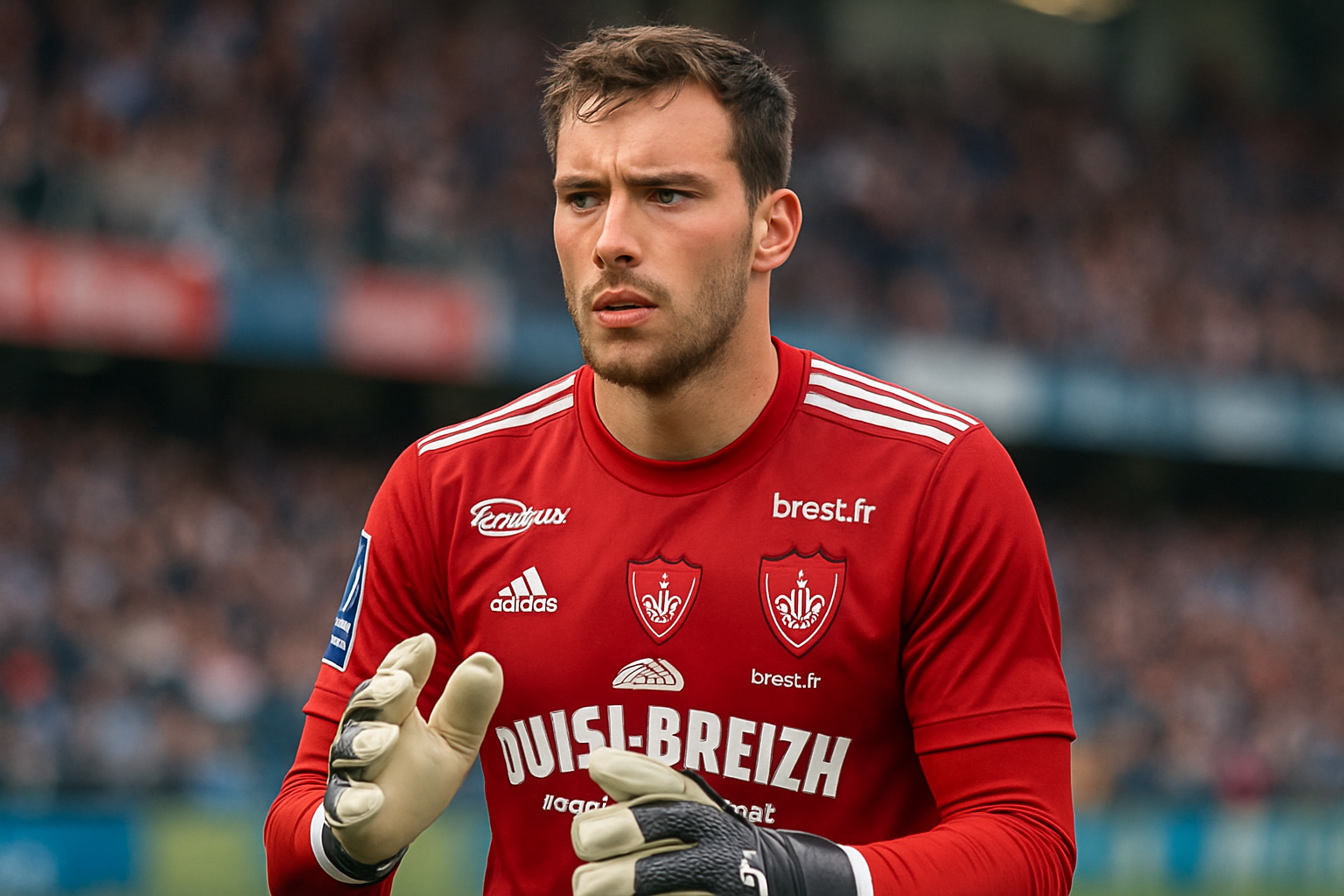 grégoire coudert, gardien du stade brestois, titulaire lors du match contre strasbourg, partage son enthousiasme : « une belle chance de prouver ma valeur ».