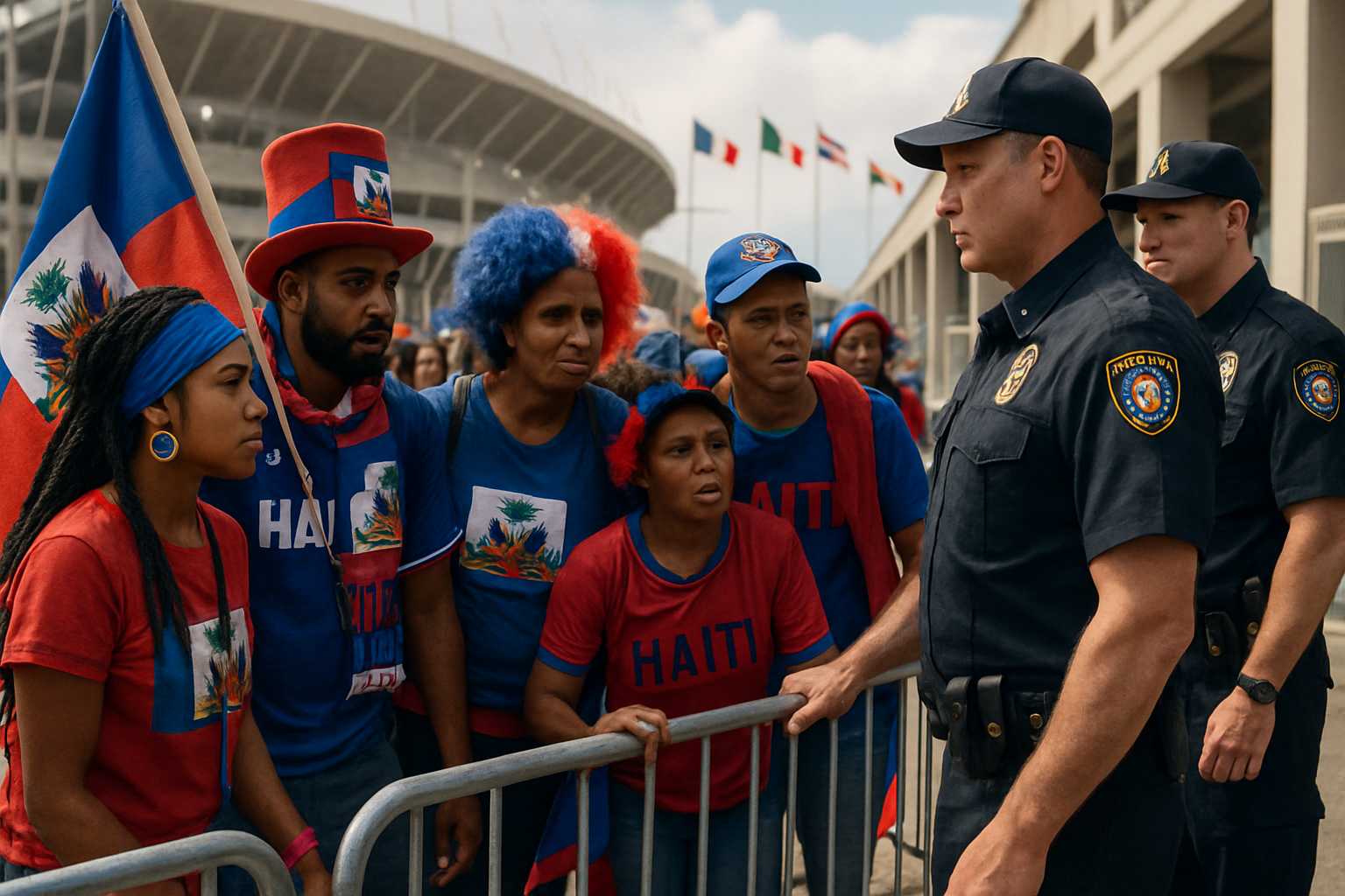 l'administration trump interdit l'entrée aux supporters haïtiens lors de la coupe du monde, provoquant une polémique internationale.