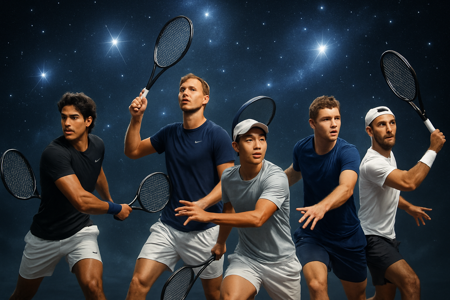 découvrez les 5 étoiles montantes de l'atp en 2025 : fonseca, vacherot, tien, royer et atmane s'imposent comme les futurs talents incontournables du tennis mondial.