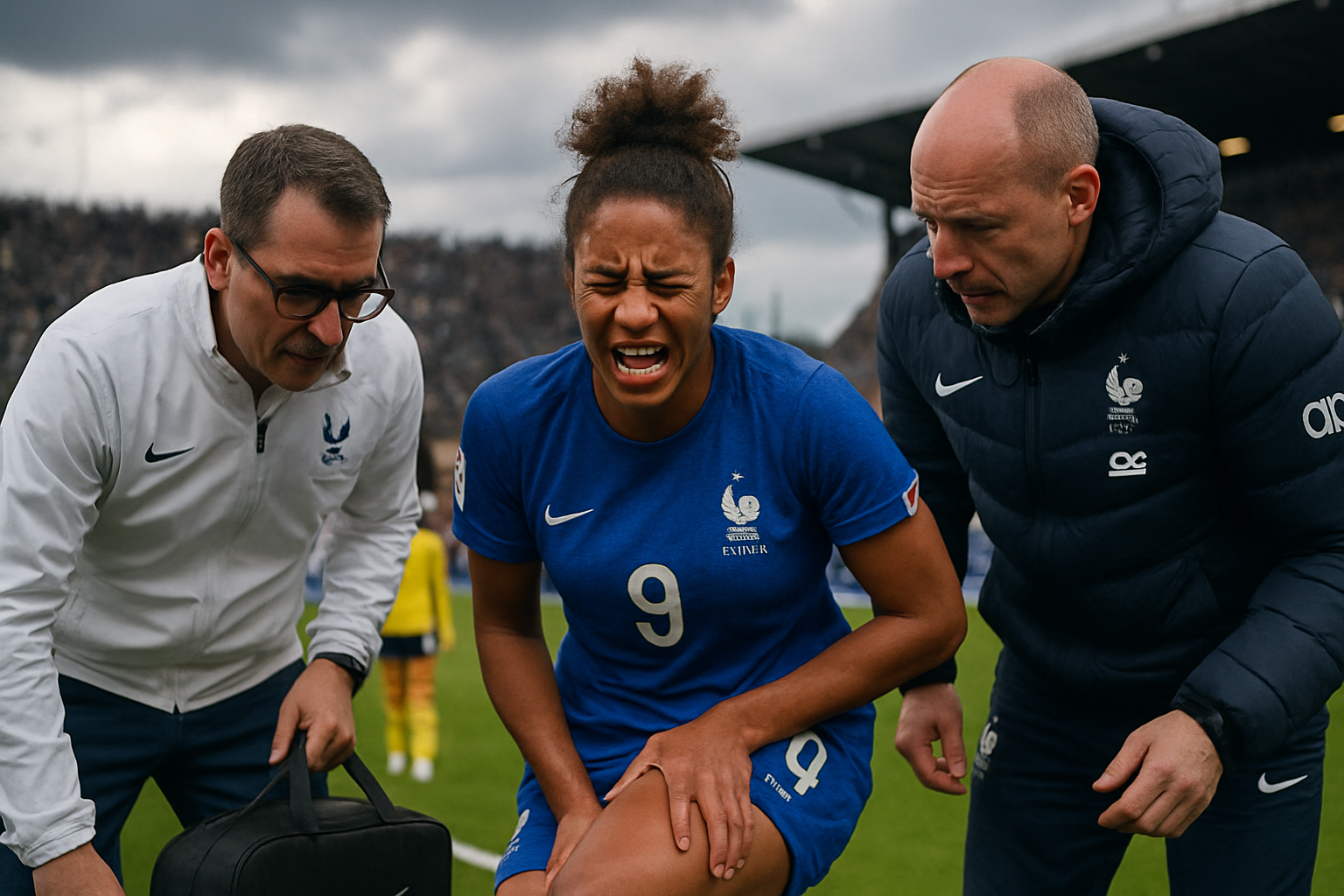 marie-antoinette katoto forfait pour la ligue des nations face à la suède en raison d'une blessure à la cuisse, privant son équipe d'une joueuse clé pour ce match décisif.