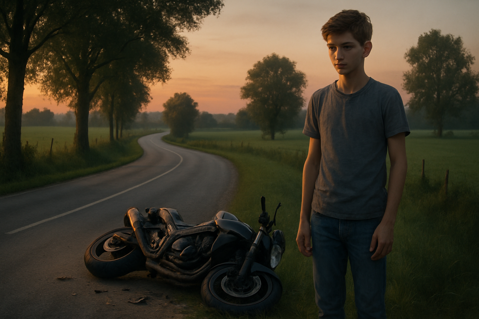 tragique accident de moto en loire-atlantique : un adolescent de 15 ans, reconnu pour son exemplarité et son travail, perd la vie, suscitant émotion et hommage dans la communauté.