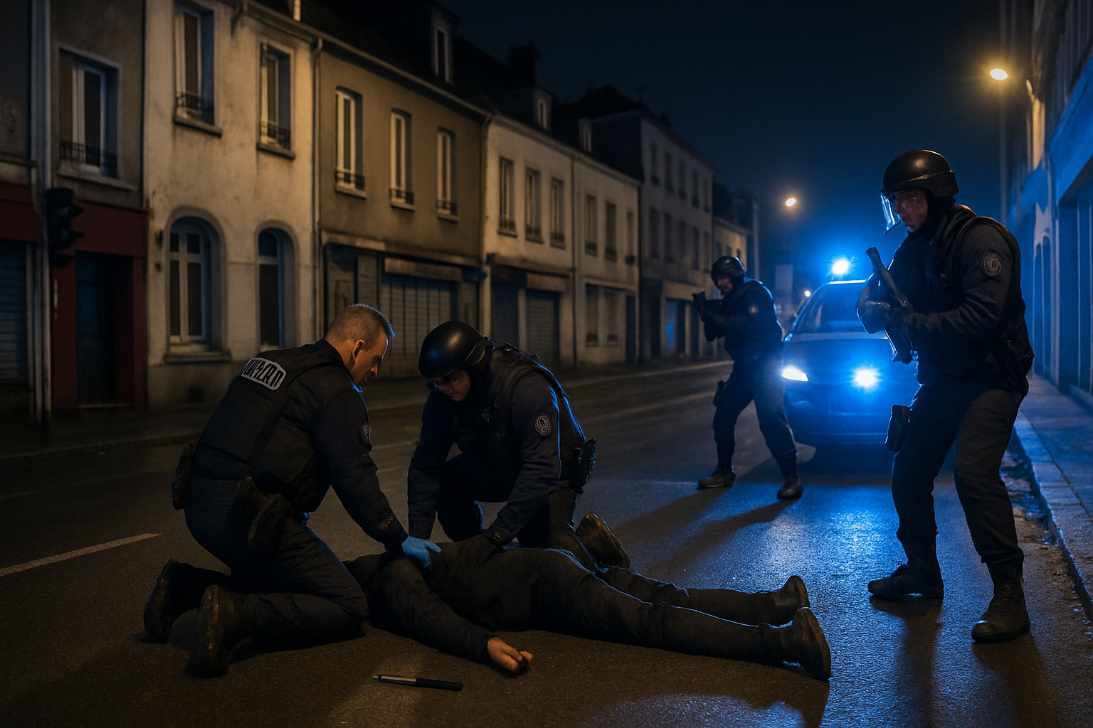 à lorient, un homme armé d'un couteau a été abattu par la police. découvrez les faits et les éclaircissements sur cet incident dramatique.