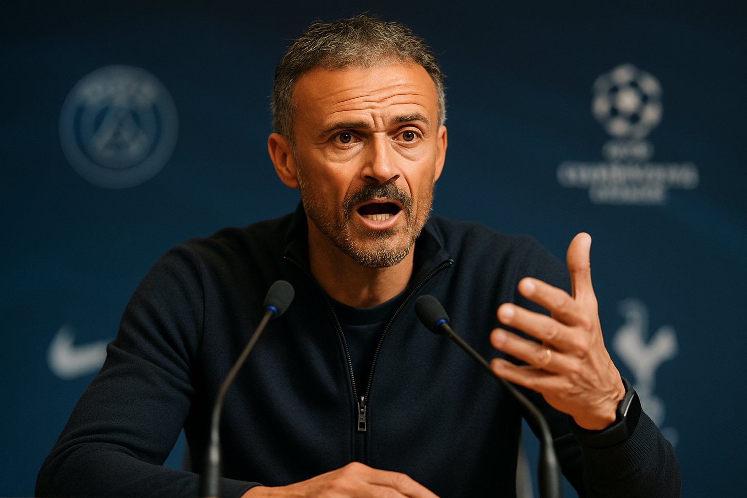 luis enrique souligne les progrès du psg avant le match crucial contre tottenham en ligue des champions, affirmant que l'équipe est proche de retrouver son statut de leader dominant.