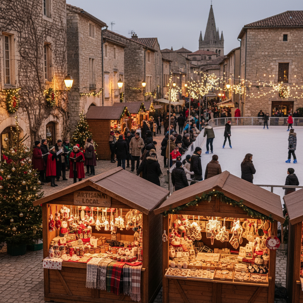découvrez le marché de noël dans le gard : explorez les plus beaux villages décorés et profitez d'animations festives pour toute la famille.