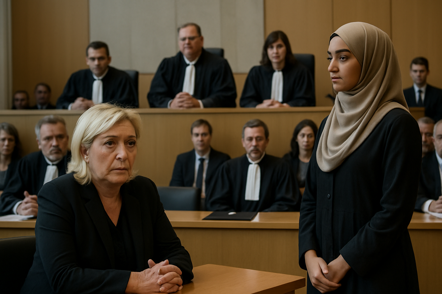 marine le pen poursuivie en justice pour des propos accusés d'injure raciale visant une étudiante voilée. suivez les développements de cette affaire judiciaire sensible.