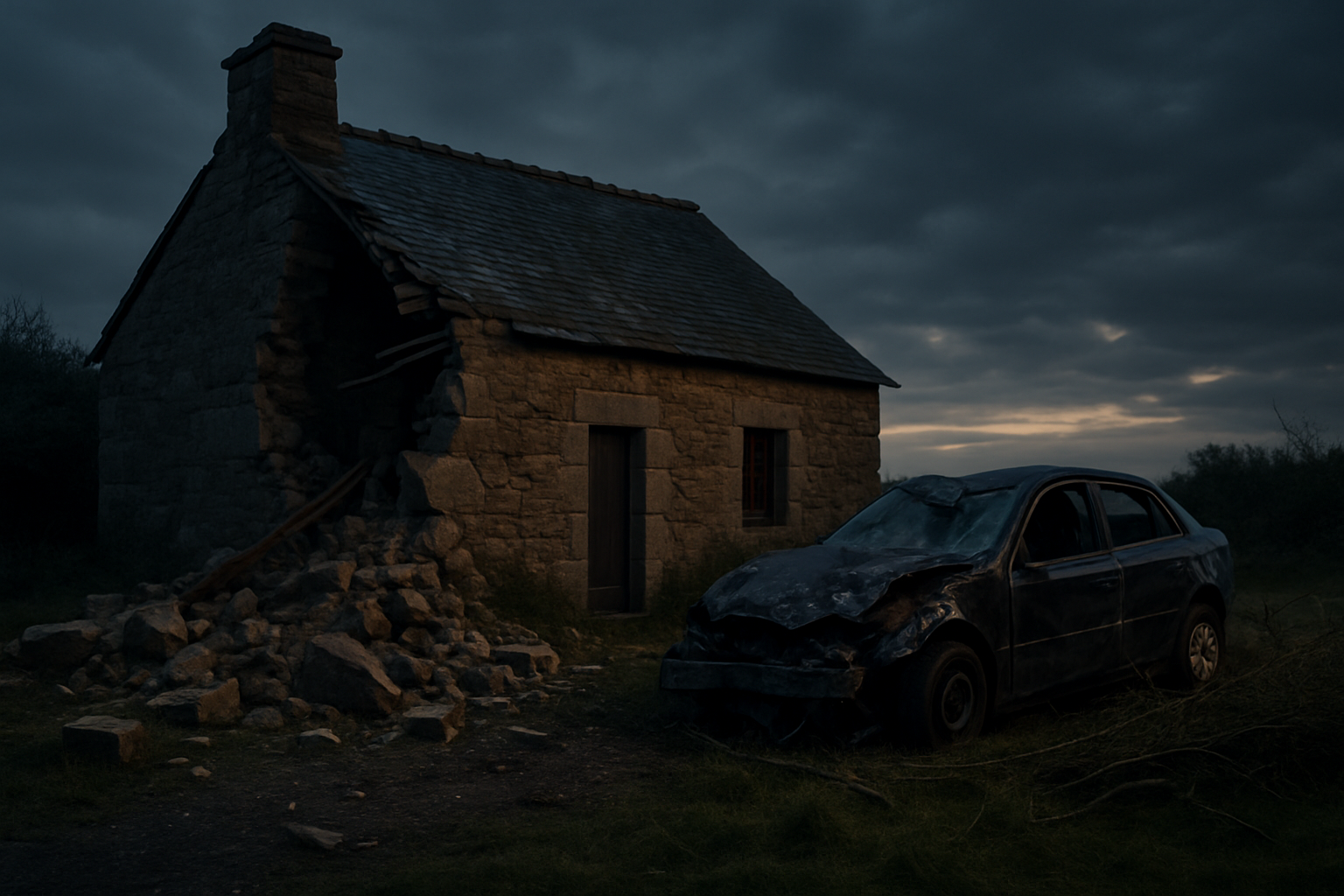 un jeune homme perd la vie et une maison subit de lourds dommages suite à un violent accident dans les côtes-d'armor. découvrez les détails de cette tragédie.