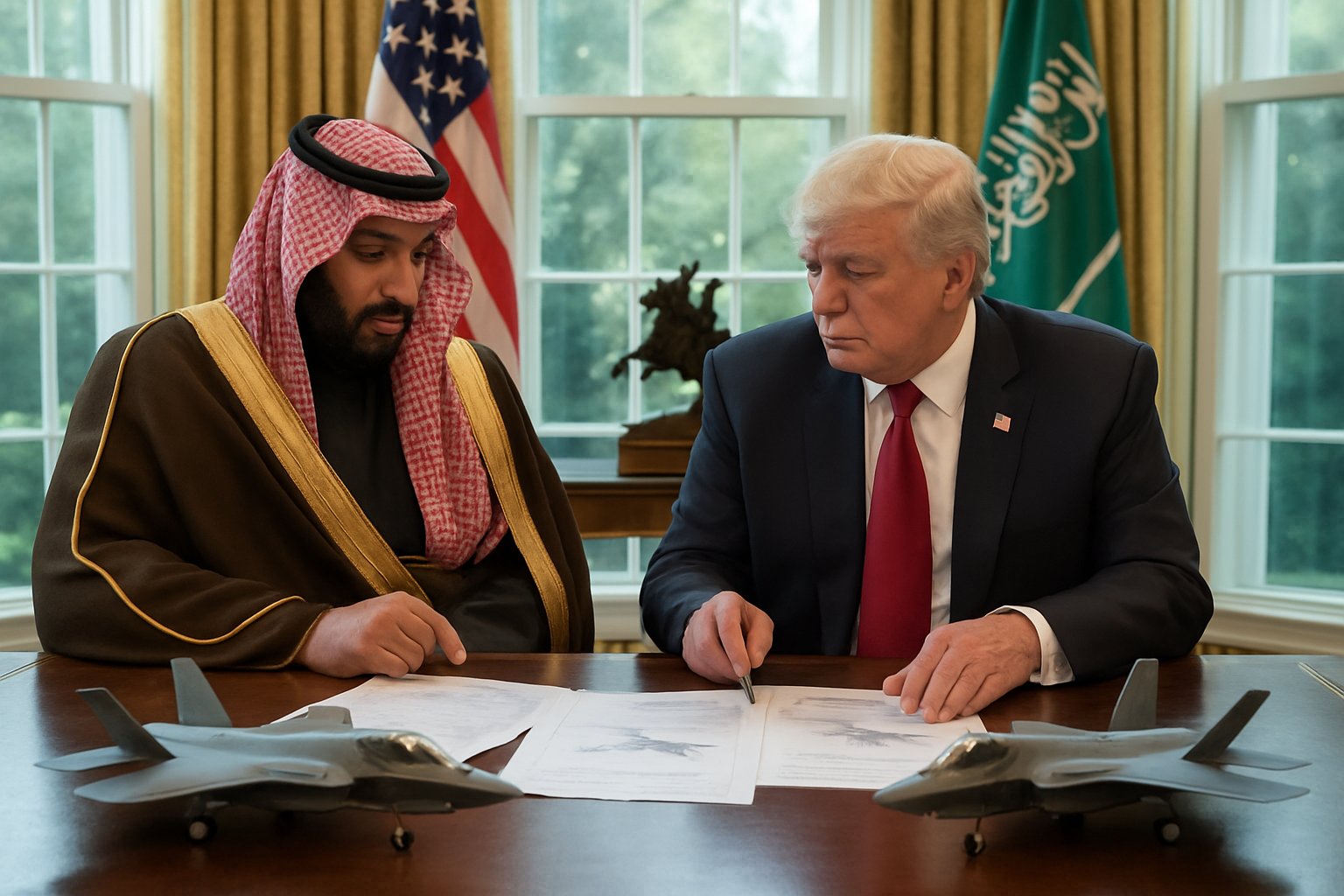 découvrez la visite du prince héritier saoudien aux usa et les projets de trump pour approuver la vente stratégique des avions de combat f-35, un tournant majeur dans les relations internationales.