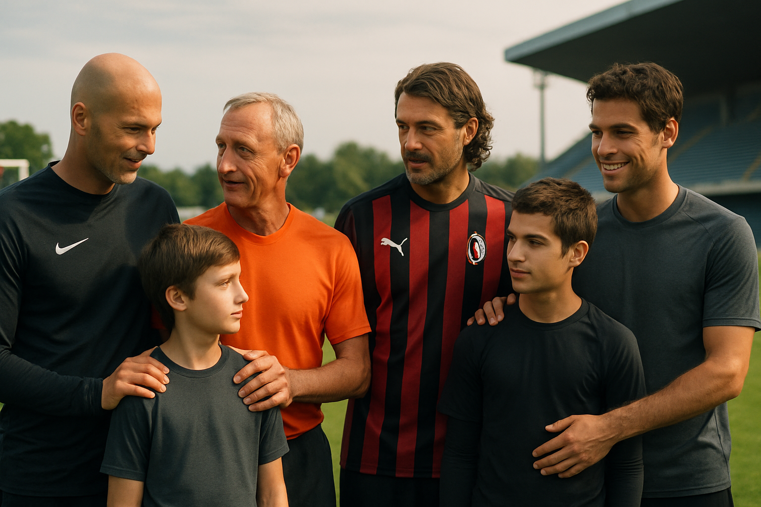 découvrez comment zidane, cruyff, maldini, gourcuff et d'autres légendes du football ont transmis leur passion et leur savoir à leurs fils, à l'image de van persie.