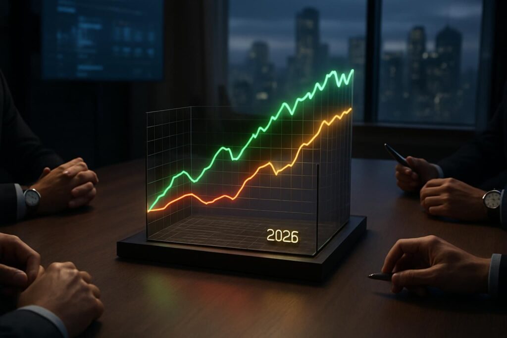 découvrez les trois scénarios possibles pour l'évolution de la bourse à l'horizon 2026 et préparez vos investissements avec une analyse approfondie.