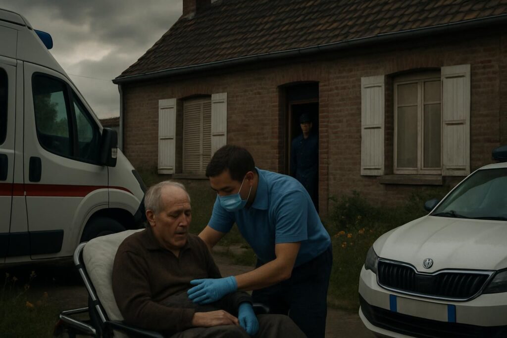 un drame bouleverse le pas-de-calais : une femme septuagénaire retrouvée morte chez elle, son compagnon gravement blessé. enquête en cours pour élucider les circonstances de cet incident tragique.