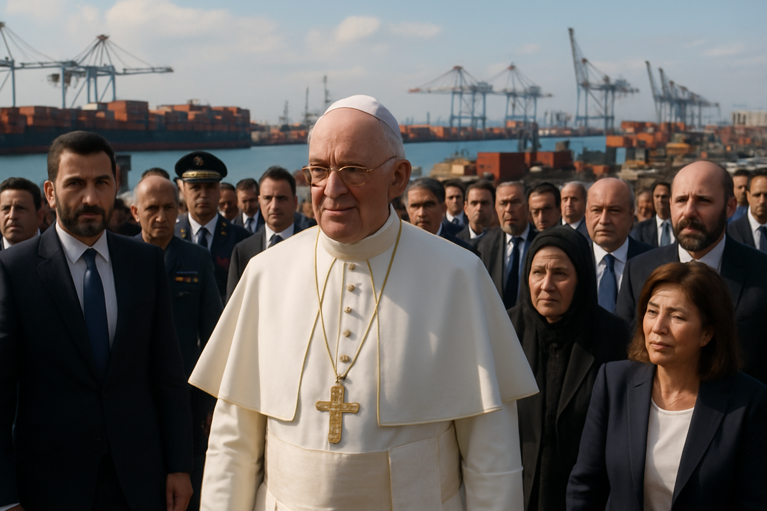 suivez en direct la visite historique du pape léon xiv au port de beyrouth, un moment marquant alliant foi profonde et enjeux géopolitiques majeurs au liban.