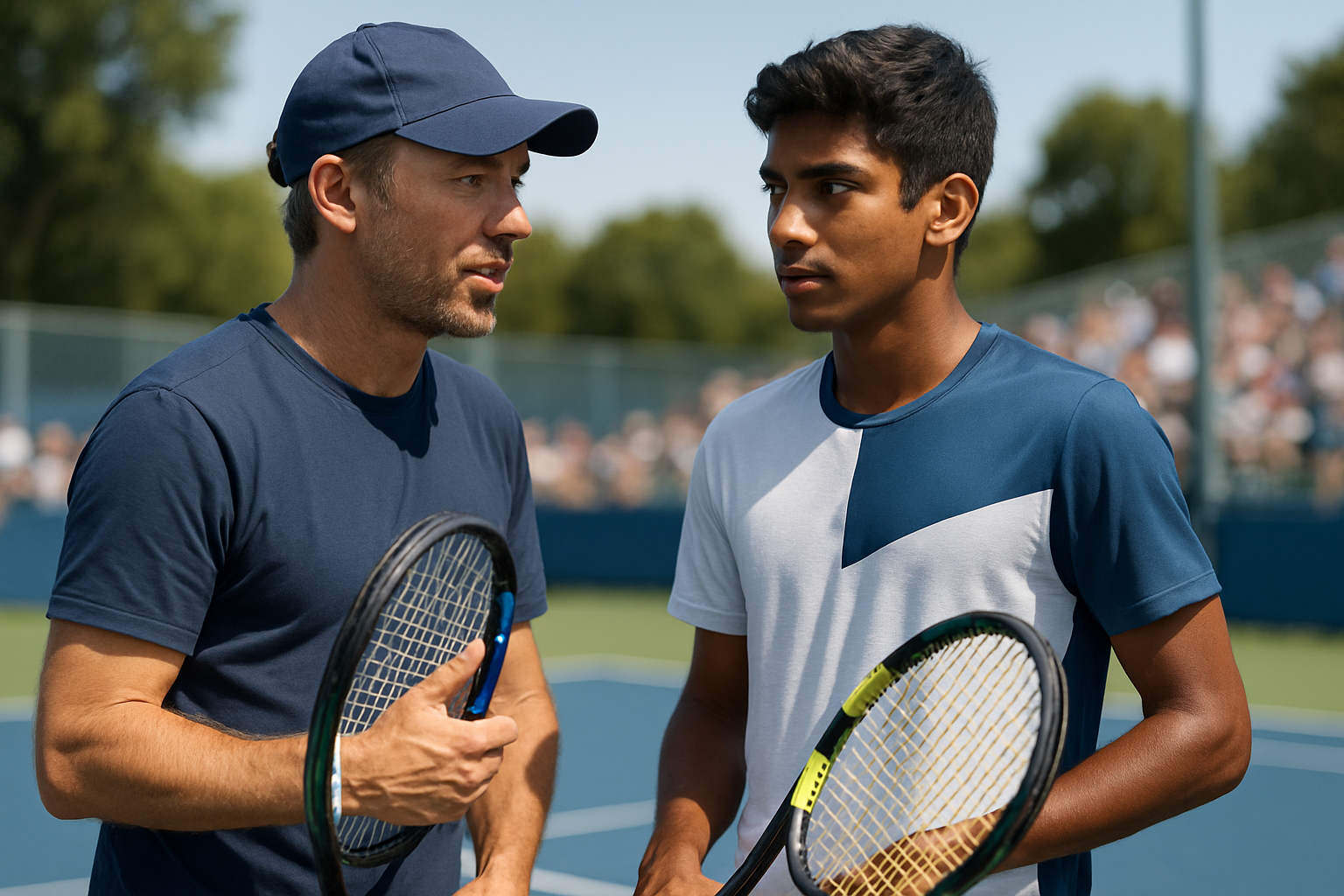 gilles cervara, ancien entraîneur de medvedev, devient le mentor du prodige américain nishesh basavareddy, promettant un avenir brillant dans le tennis.