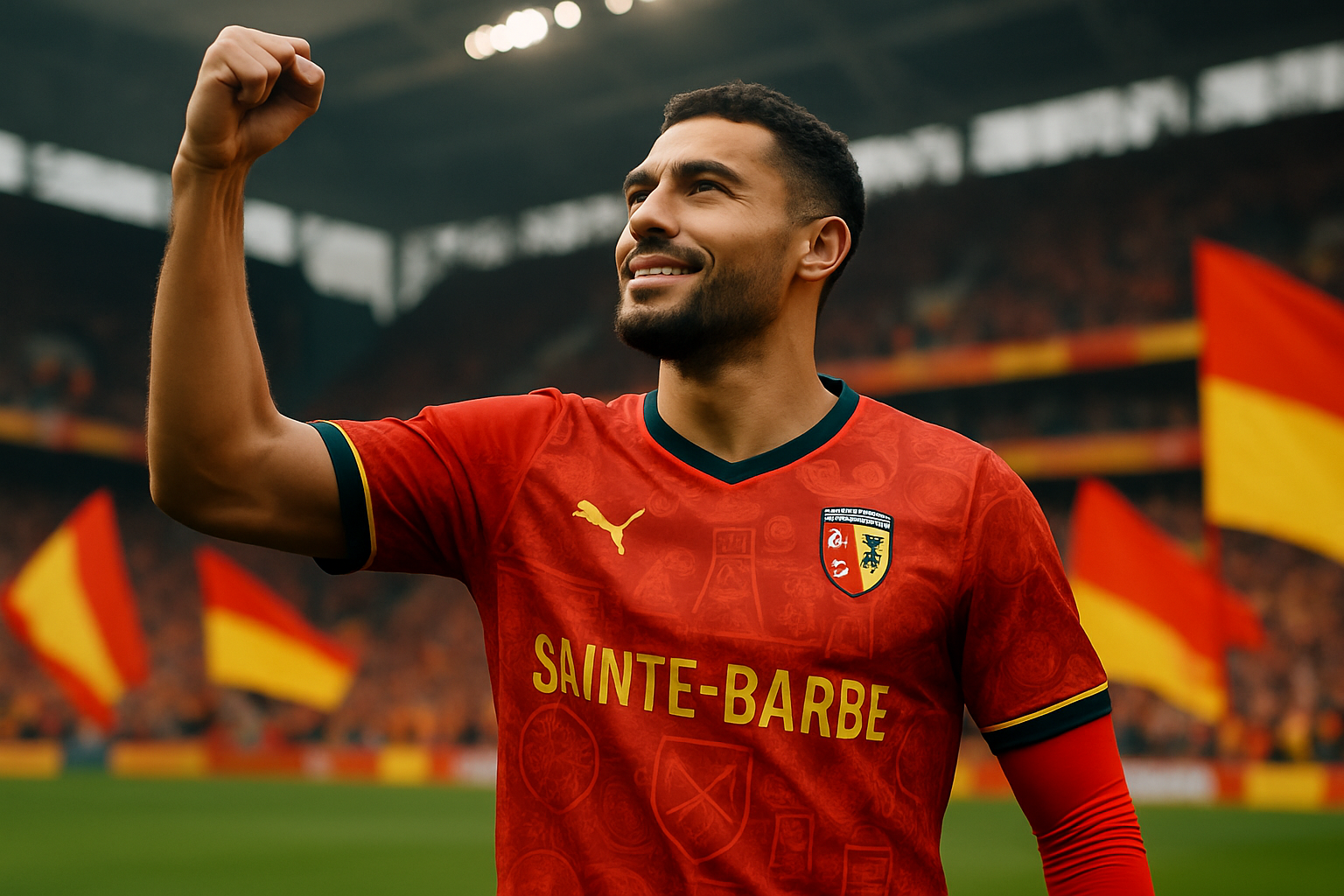 découvrez le maillot édition spéciale de lens en hommage à la sainte-barbe, une célébration unique alliant tradition et passion sportive.