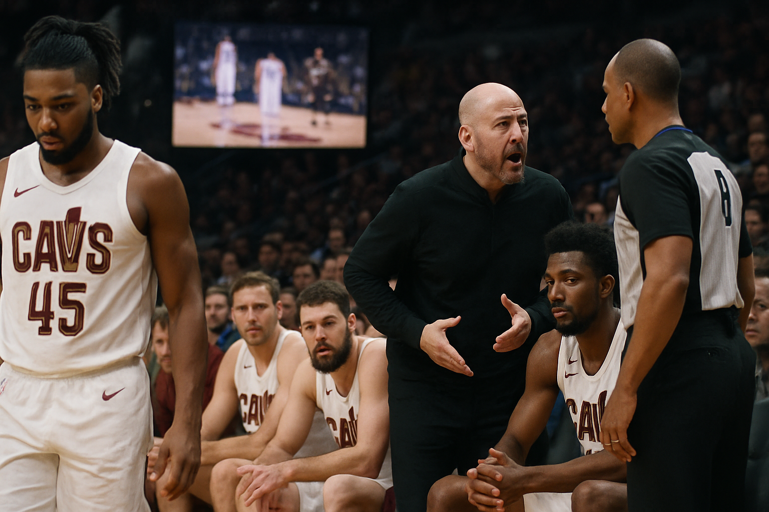 les cleveland cavaliers sanctionnés par la nba après avoir épargné darius garland lors d’un match diffusé en prime time, suscitant la controverse parmi les fans et la ligue.