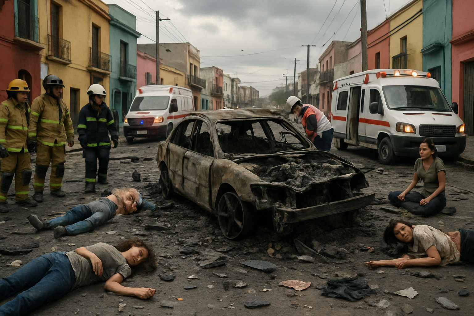 une voiture piégée au mexique provoque une tragédie ayant causé au moins cinq décès. découvrez les détails de cet événement tragique.