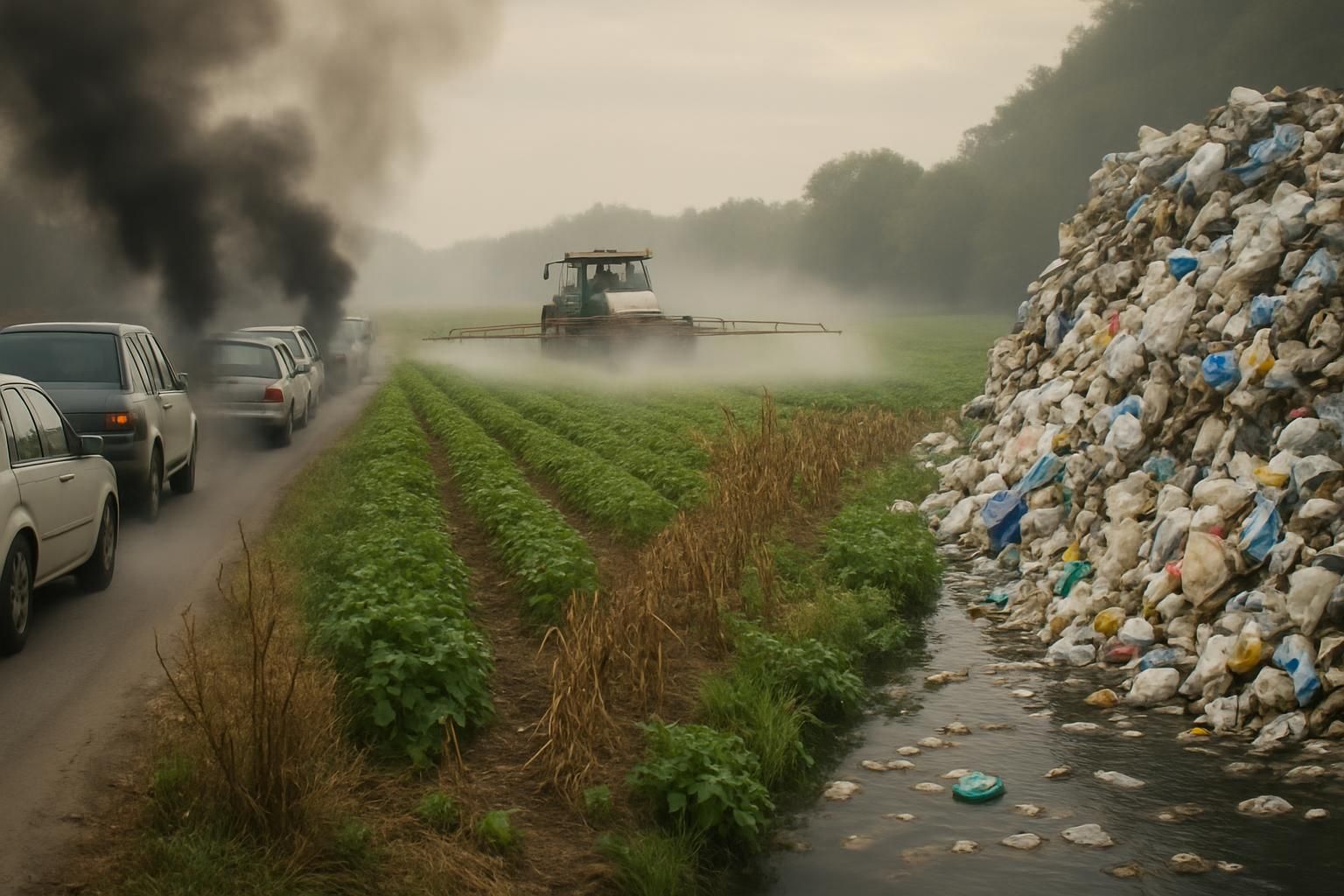 découvrez pourquoi il est si difficile de réduire l'impact des moteurs thermiques, pesticides et emballages plastiques, malgré leurs effets nocifs sur l'environnement.