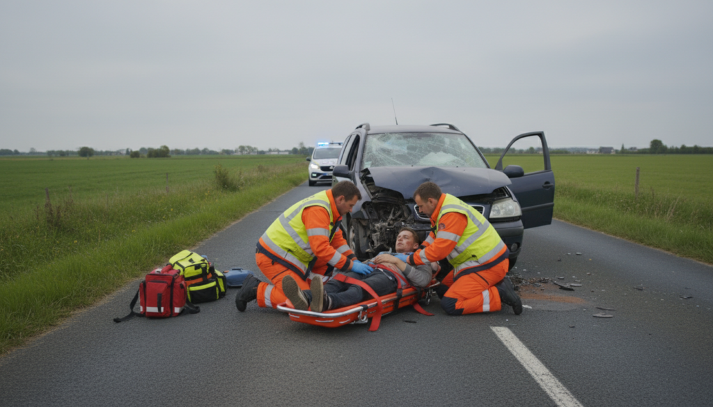 près de châteaubriant, deux personnes ont été hospitalisées suite à un accident de la route. découvrez les circonstances de cet incident et les interventions d'urgence.