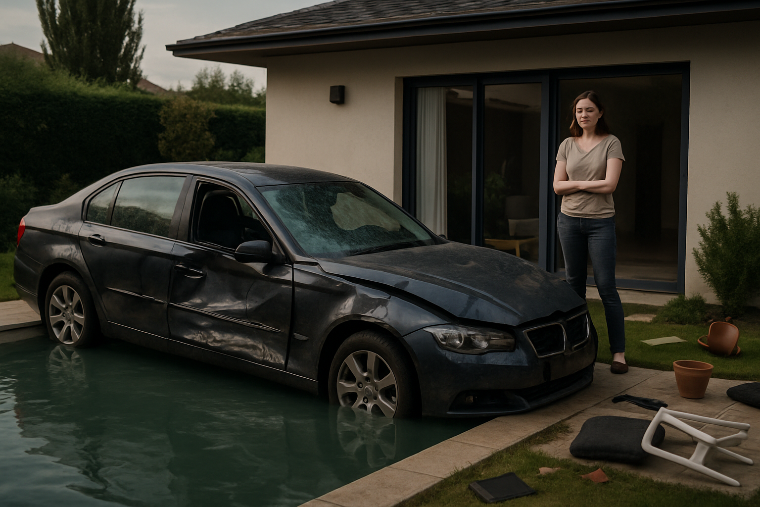 tragédie à alès : une voiture tombe dans une piscine, causant la mort de trois personnes. la propriétaire partage son témoignage poignant sur ce drame.