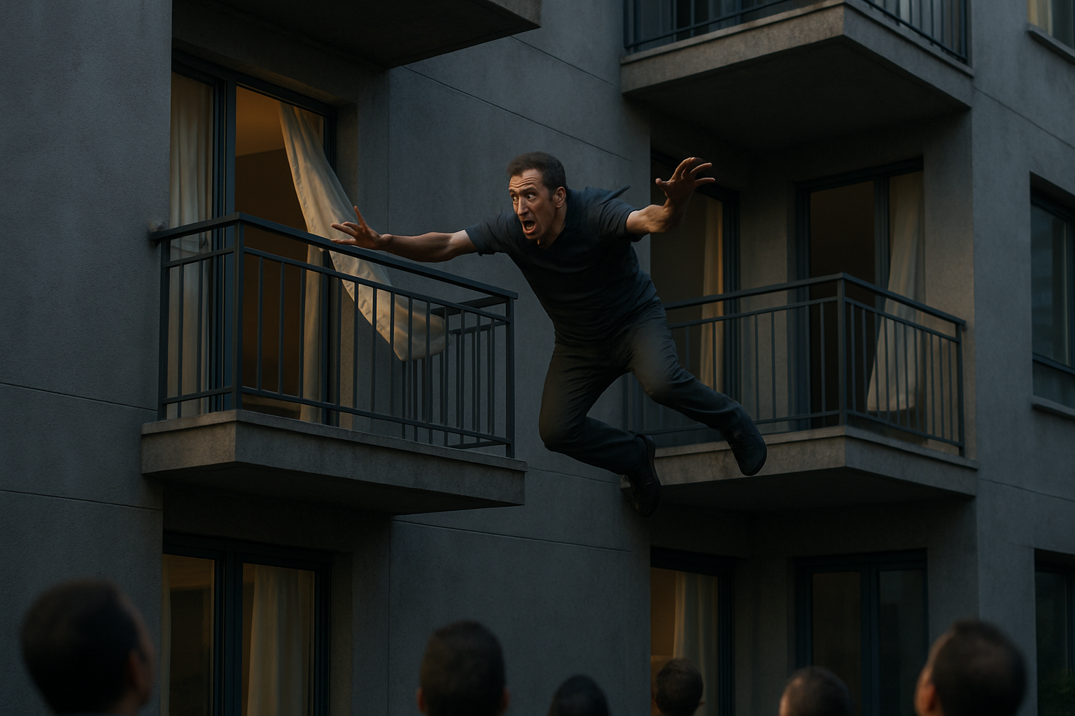 un drame survient au 3e étage lorsqu'un père de famille perd la vie en tentant de rejoindre un balcon voisin. retour sur les circonstances de cet accident tragique.