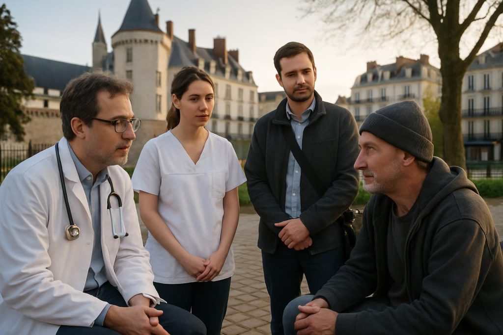 à nantes, une équipe mobile œuvre pour rétablir le lien psychiatrique avec les anciens détenus, favorisant la continuité des soins et la prévention de la rupture thérapeutique.