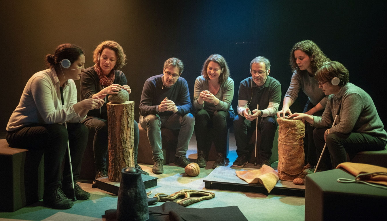 découvrez un spectacle unique à lannion spécialement conçu pour les non-voyants, alliant audiodescription et visite tactile pour une expérience culturelle accessible et immersive.