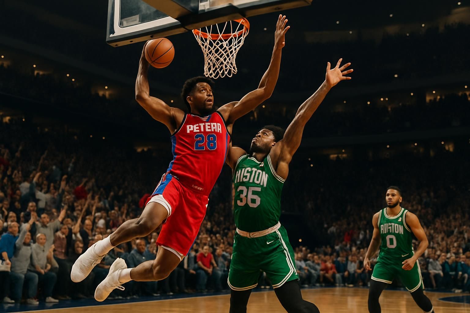 revivez le duel intense entre detroit et boston en nba où detroit s'impose avec maîtrise dans une confrontation palpitante de la conférence est.