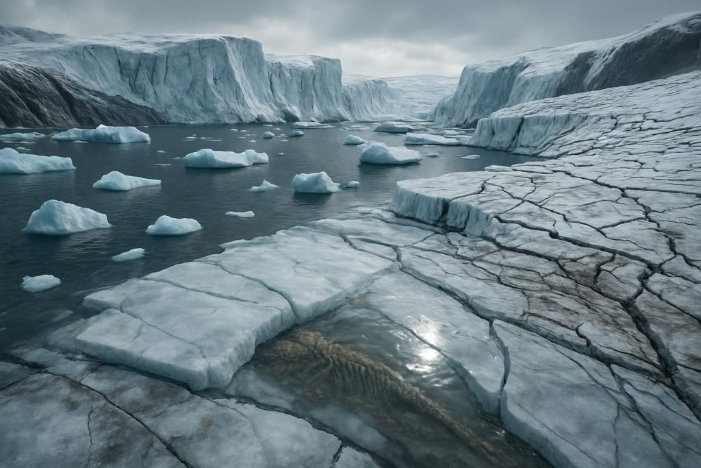 découvrez comment la fonte de la calotte groenlandaise révèle des indices enfouis, offrant un aperçu crucial sur l'évolution future du climat et ses impacts environnementaux.