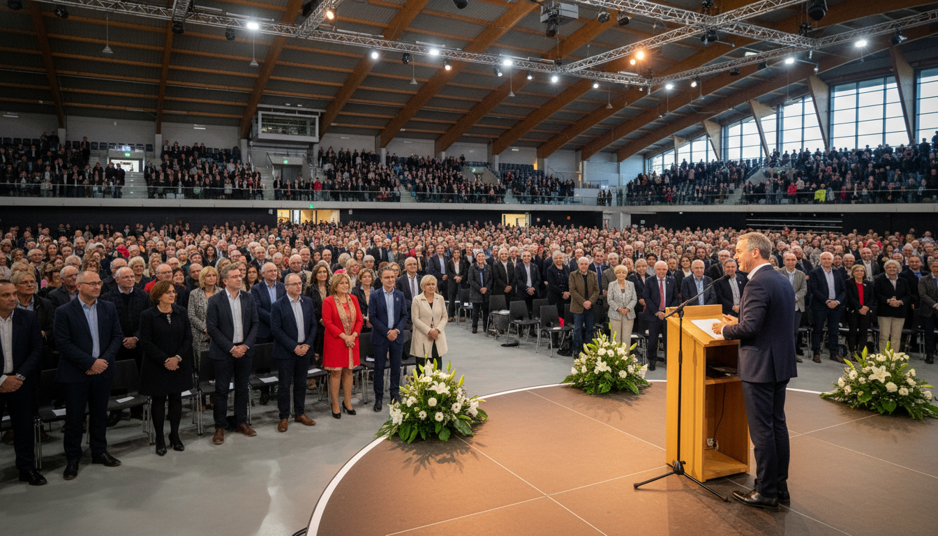 l'arena des sables-d’olonne a réuni près de 2 500 personnes pour la cérémonie des vœux du maire nicolas chénéchaud, un moment fort de partage et d'engagement pour la commune.