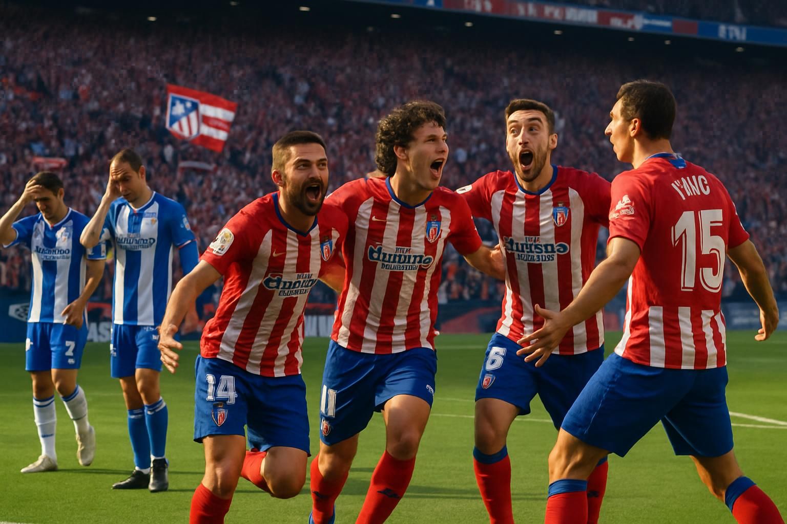 l'atlético de madrid crée la surprise en battant alavés et grimpe à la troisième place du classement de la liga aux côtés de villarreal.