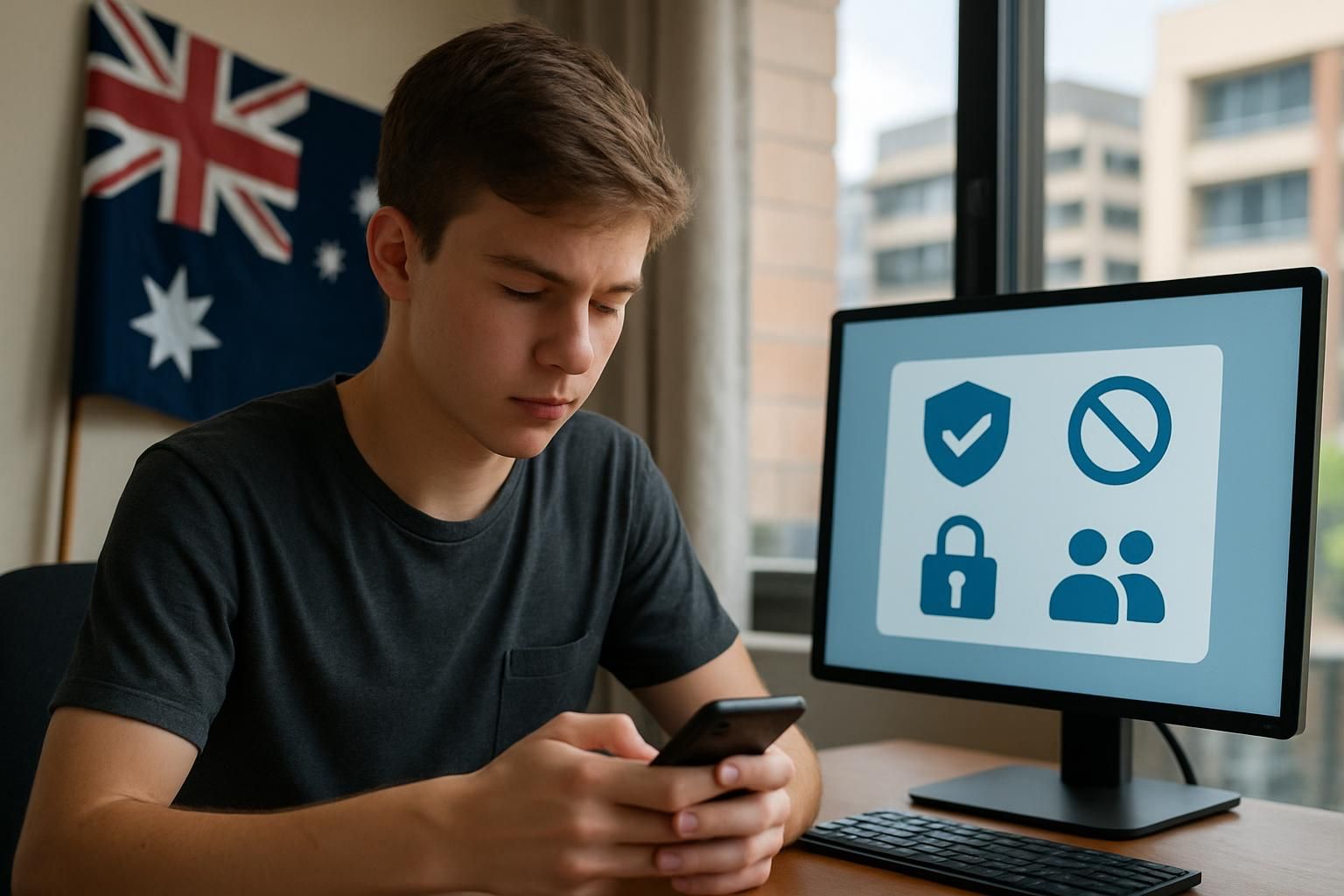 l’australie instaure un âge minimum de 16 ans pour accéder aux réseaux sociaux, accompagnée de mesures strictes de modération pour protéger les utilisateurs.