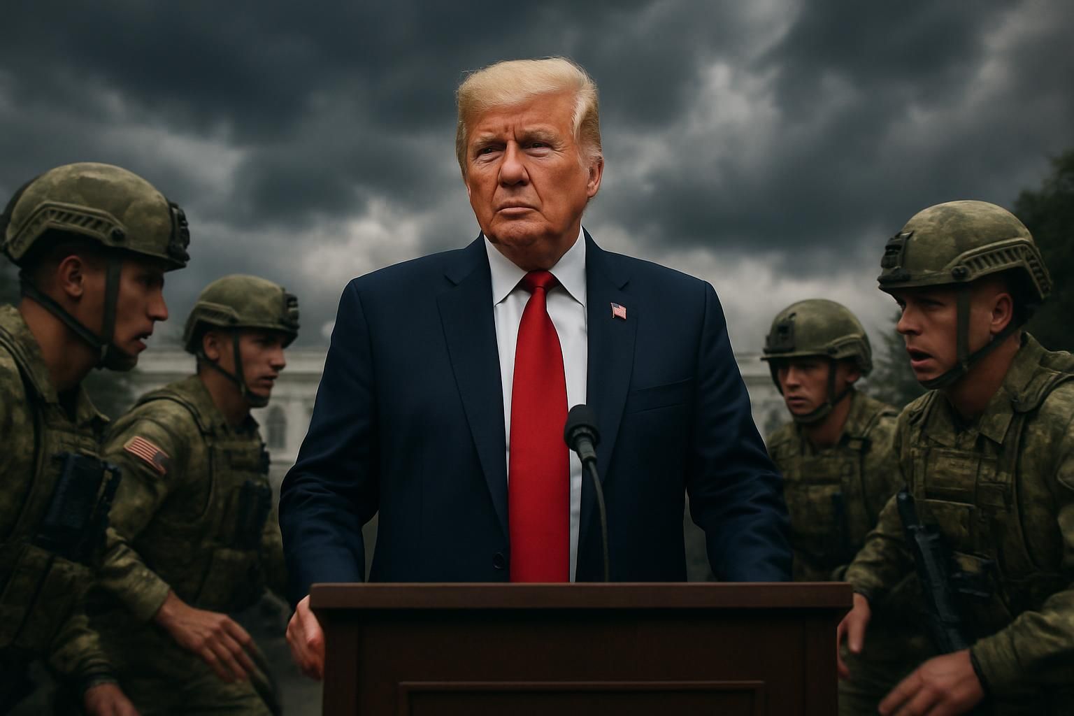 analyse de l'ascension autoritaire de donald trump et l'appel controversé « à moi, la garde ! », explorant ses impacts politiques et sociaux.