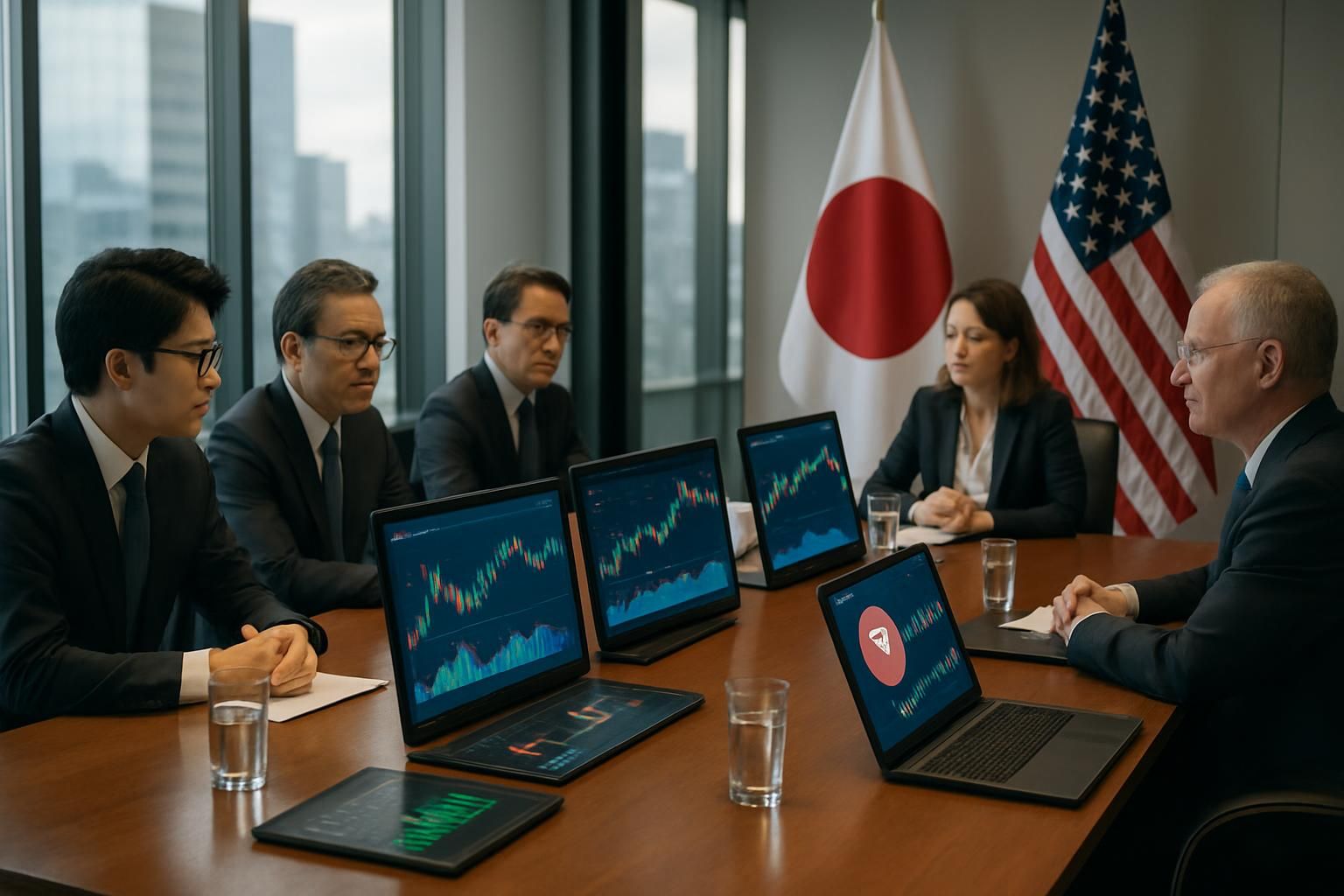 le japon renforce sa coordination avec les états-unis pour faire face aux risques croissants d'intervention sur le marché des changes liés au yen, assurant une stabilité économique commune.