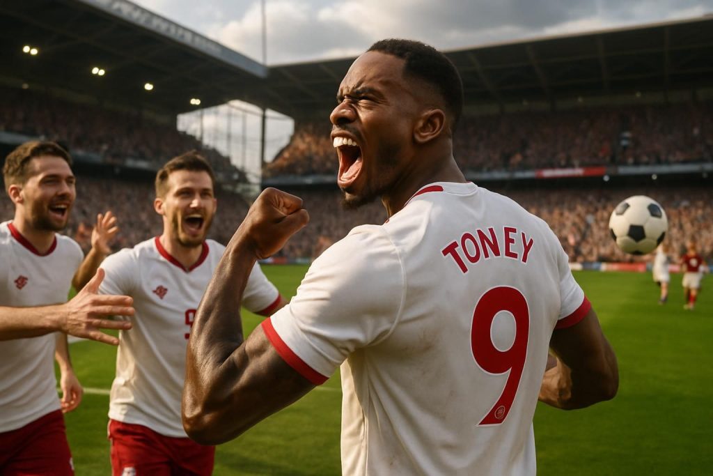 découvrez la performance exceptionnelle de toney avec un triplé éclatant qui a captivé les fans et marqué les esprits.