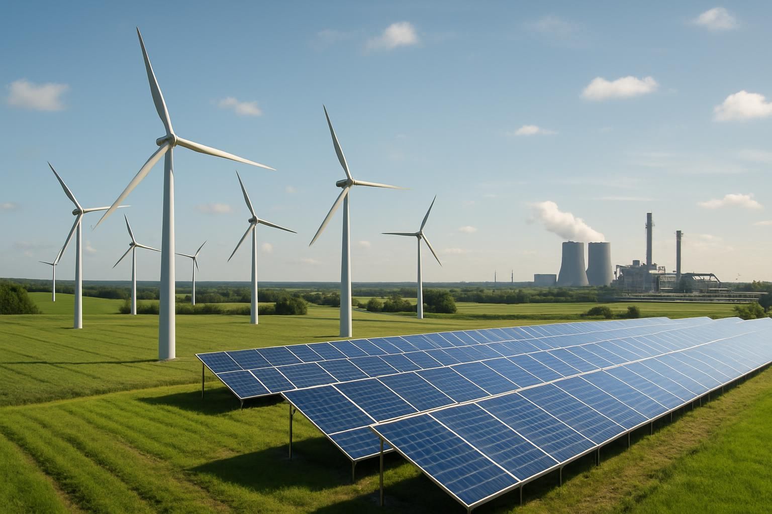 l'énergie éolienne et solaire dépasse les sources fossiles en europe, tout en soulignant la dépendance persistante au gaz importé.