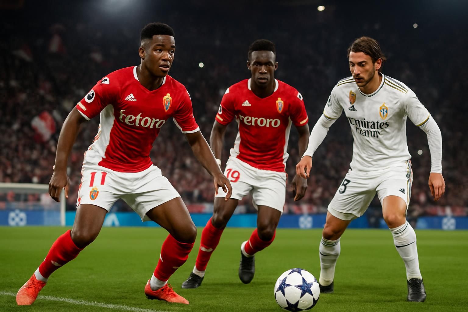 monaco envisage d'aligner ansu fati en soutien de folarin balogun lors du match de ligue des champions contre le real madrid pour renforcer son attaque.