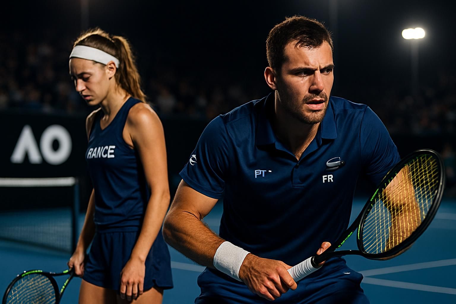 retour sur la nuit contrastée des bleus à l'open d'australie : quentin halys s'incline au deuxième tour après une belle résistance, tandis qu'elsa jacquemot subit une lourde défaite.