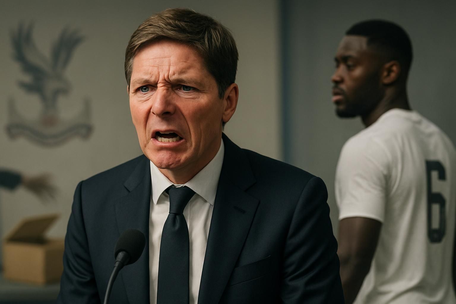 oliver glasner critique vivement crystal palace pour son manque d'engagement dans le transfert de marc guéhi, dénonçant un véritable abandon.